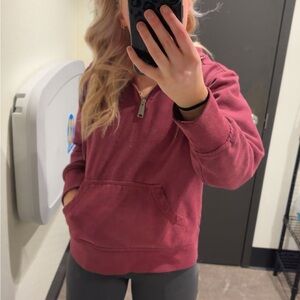 Carhartt Women's Half-Zip Pullover Hoodie in Dusty Rose